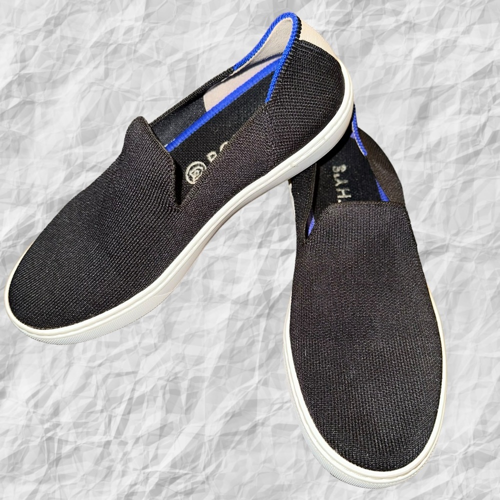 Rothy's The Original Slip On Sneaker In Black‎ Size 5.5